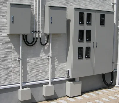 電気設備盤の施工写真